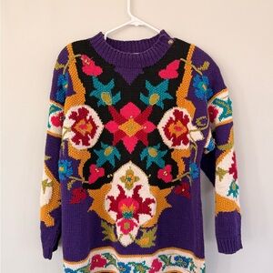 Colorful Patterned Women's Sweater